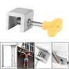 Door Window Lock Restrictor Adjustable Garage Frame Lock Alloy for Kids Pet Home
