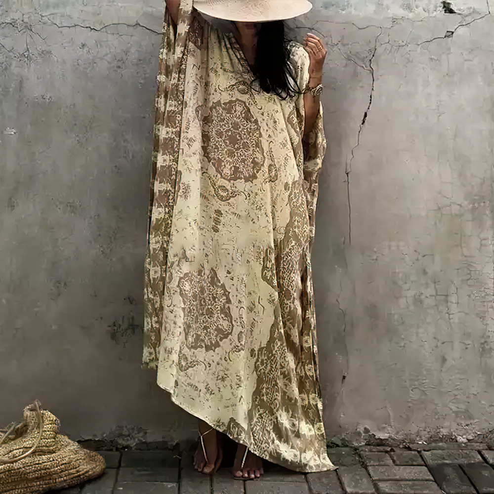Loose Large Size Kaftan Beach Dress