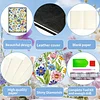 Flowers 5D DIY Diamond Art Painting Notebook Kit 50 Pages A5 Rhinestone Art Painting Notebook Kit for Adults Beginners Holiday Birthday Gift