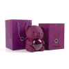 Eternal Rose Bear Jewelry Box with Necklace