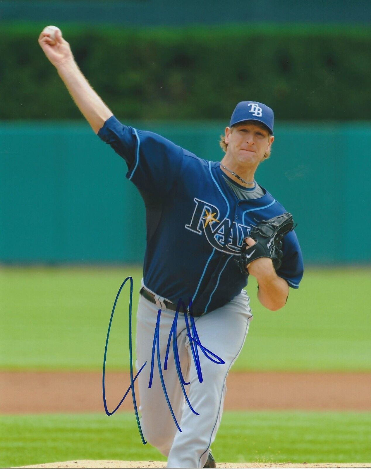 **GFA Tampa Bay Rays *JEFF NIEMANN* Signed 8x10 Photo Poster painting AD5 COA**