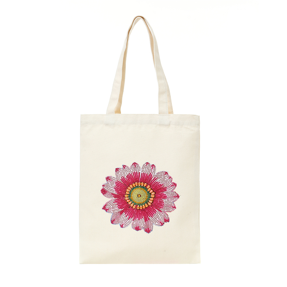 DIY Flower Diamond Painting Shopping Tote Bags Mosaic Kit Drawing (BB021)