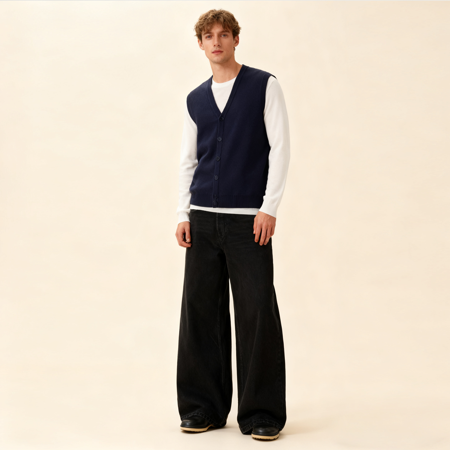 Men's Cashmere Vest Comfort ＆ Luxe REAL SILK LIFE