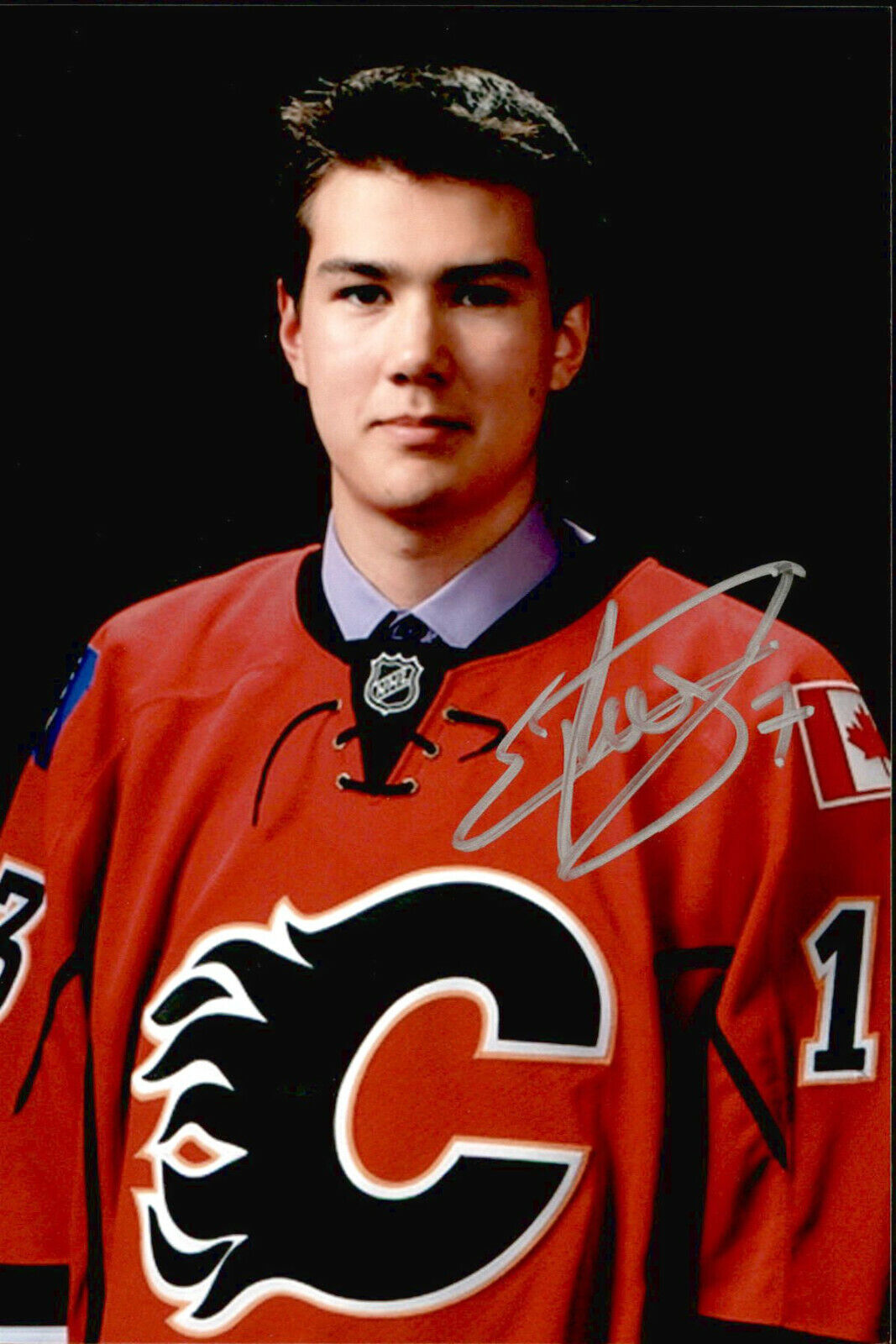 Eric Roy SIGNED autographed 4x6 Photo Poster painting CALGARY FLAMES