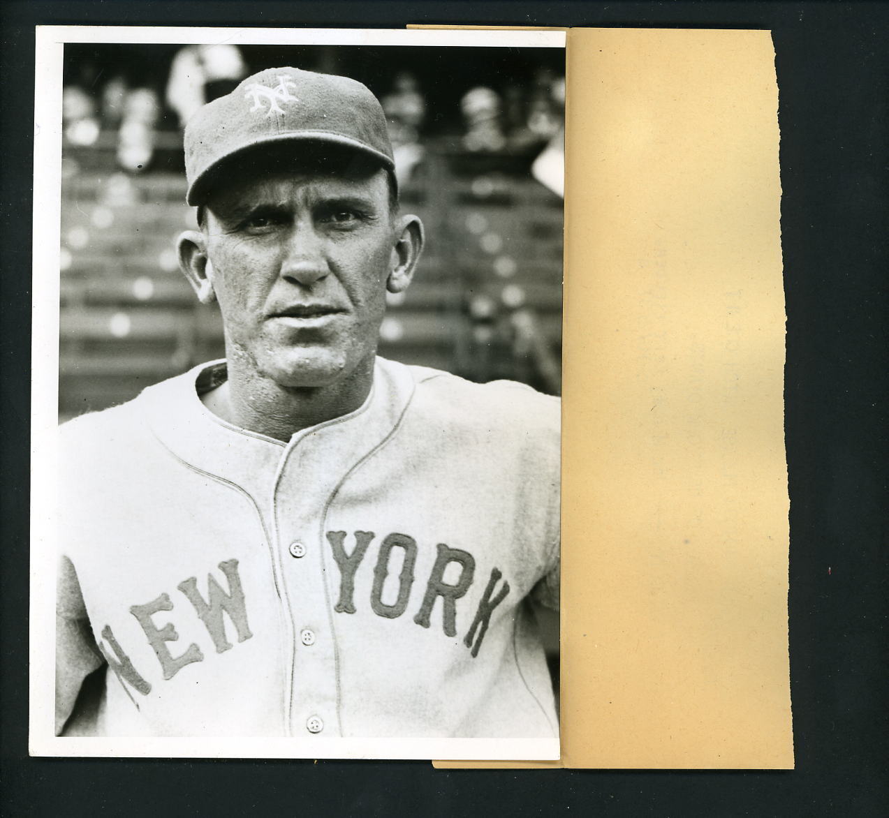 Joe Jo-Jo Moore head shot pose 1937 World Series Press Photo Poster painting New York Giants