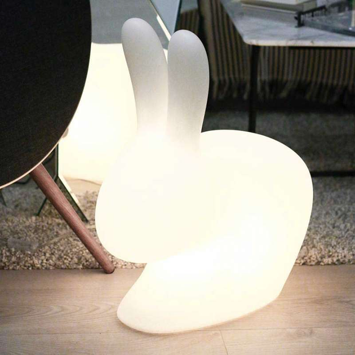 Rabbit Lamp Chair - 16 RGB Color Changing & Rechargeable Outdoor Chair with Remote - Appledas