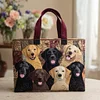 Labrador Gathering Quilted Tote  Bag