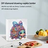Diamond Painting Acrylic Tortoise Christmas Napkin Holder Set