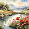 Outdoor Scenery-11CT Stamped Cross Stitch 45*45cm/17.72*17.72in