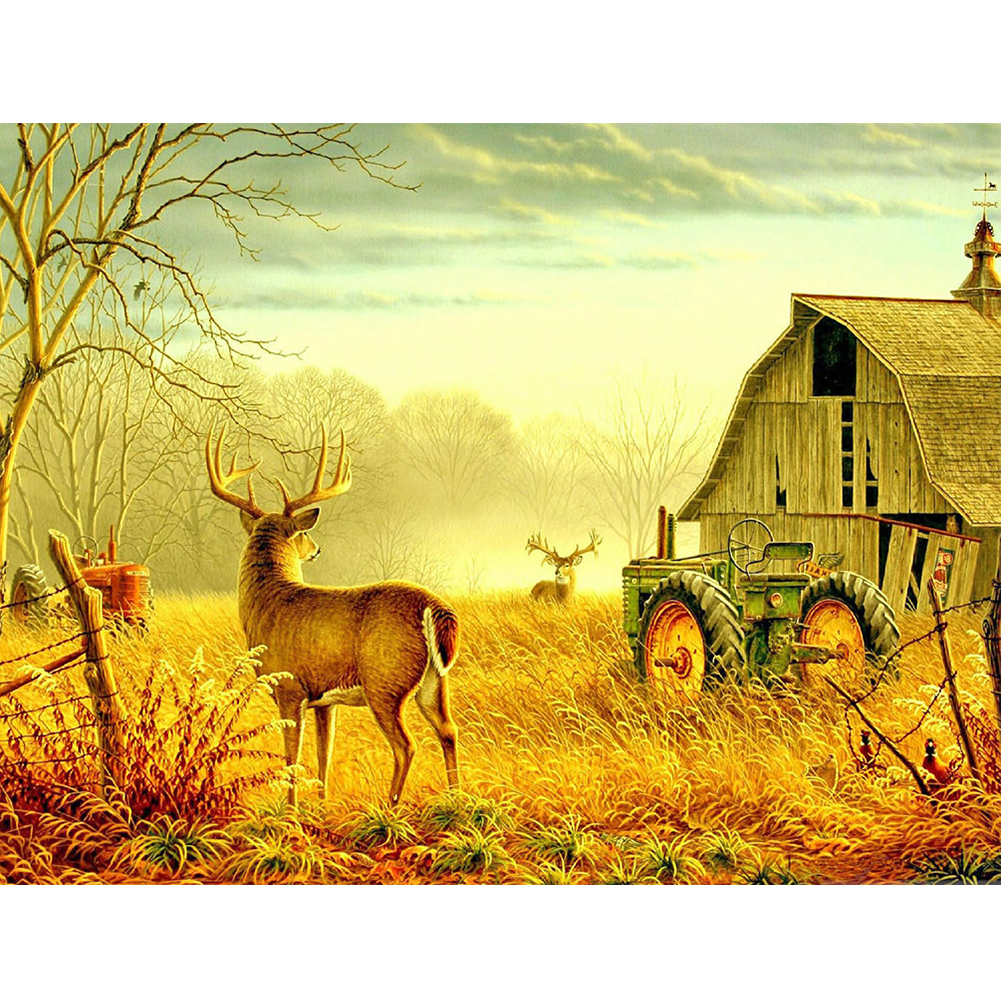 

Deer - Square Drill Diamond Painting - 50*40CM, 501 Original