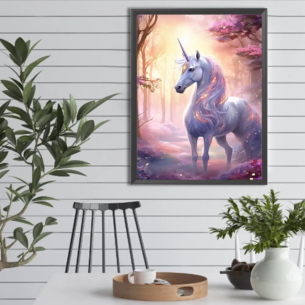 Diamond Painting - Full Round Drill - Unicorn(Canvas|30*40cm)