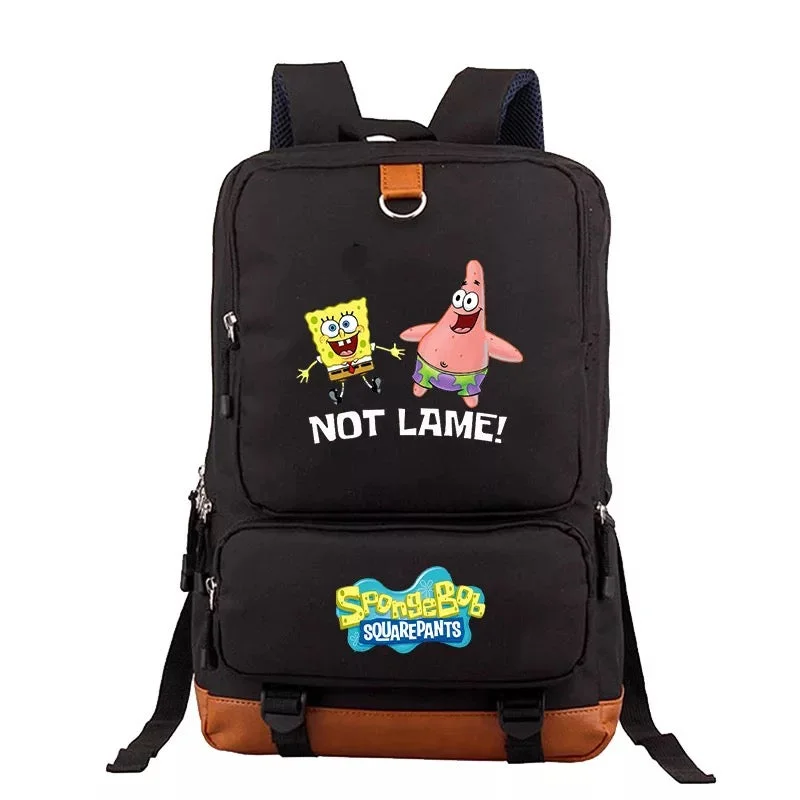 Buzzdaisy Square Pants Sponge Bob  #5 School Bag Water Proof Backpack NoteBook Laptop