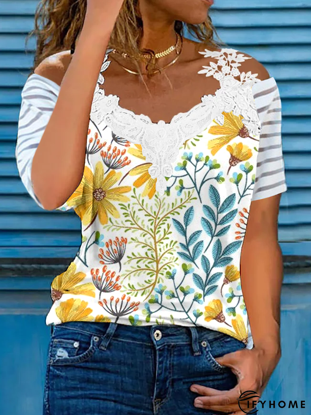 Loosen Short Sleeve Tops | IFYHOME