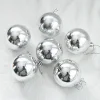 Gloss Silver Ceiling Christmas Tree Hanging Decor Balls 