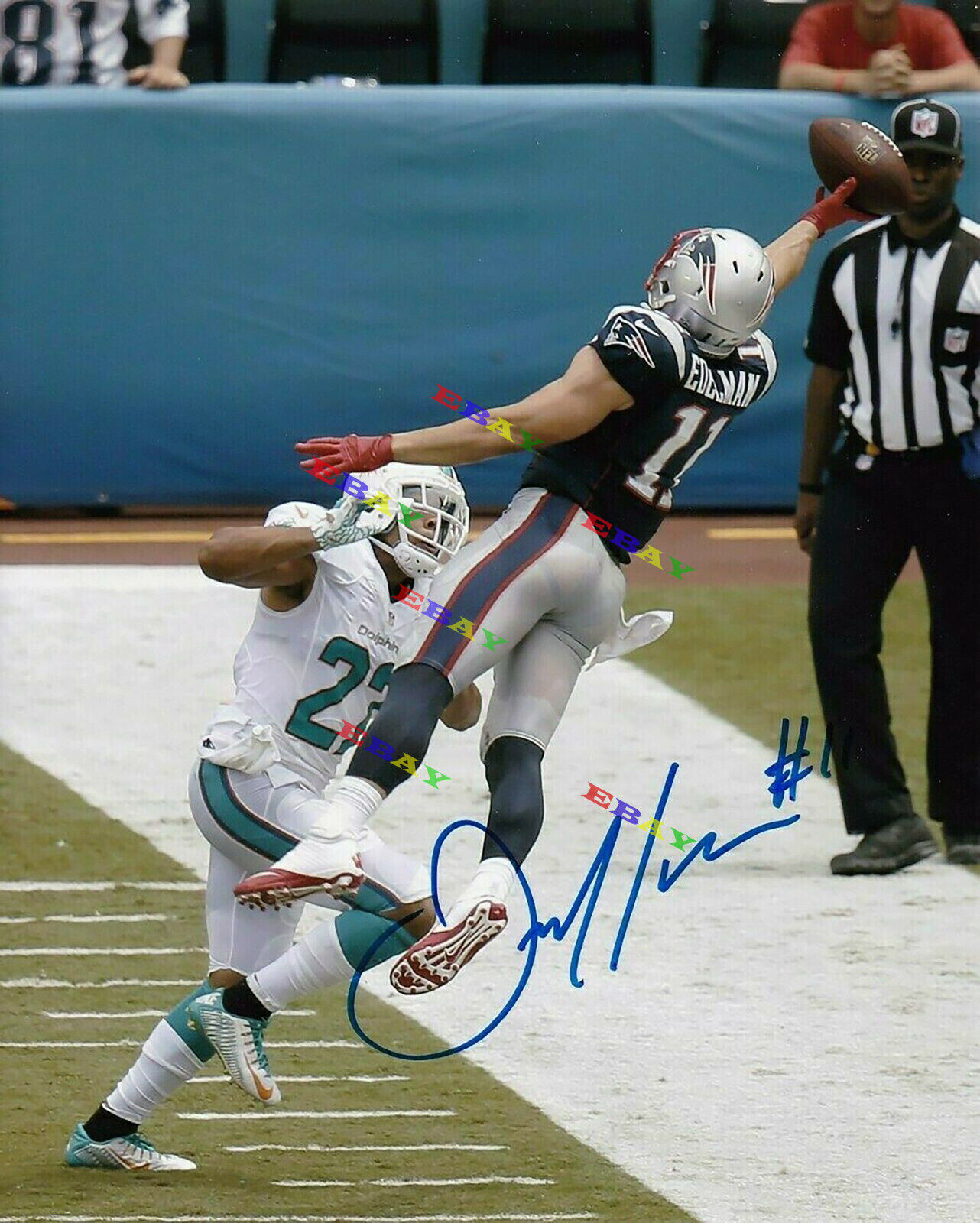 Julian Edelman New England Patriots Signed Autographed 8x10 Photo Poster painting Reprint