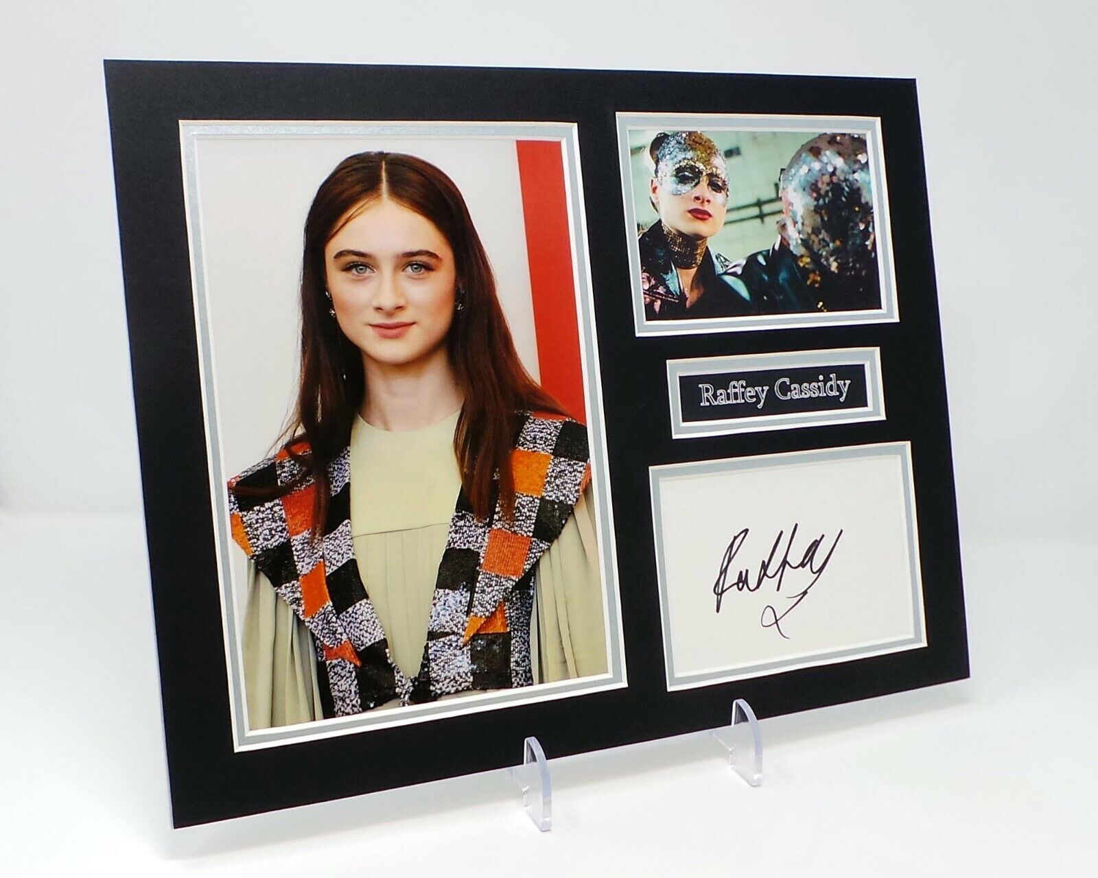 Raffey CASSIDY Signed Mounted Photo Poster painting Display AFTAL Stars in Vox Lux