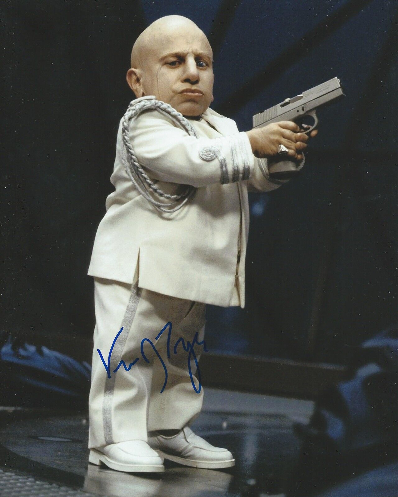 **GFA Austin Powers Mini Me *VERNE TROYER* Signed 8x10 Photo Poster painting V1 COA**