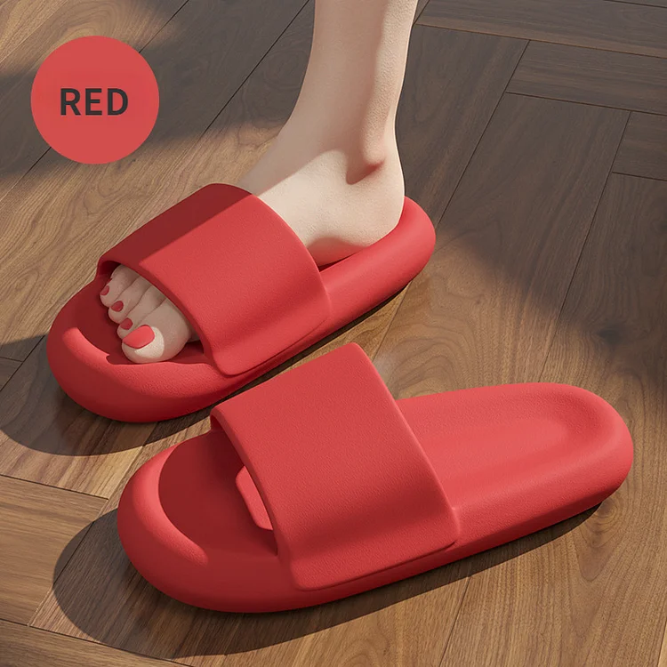 Simple Solid Color Home Soft Bottom Slippers