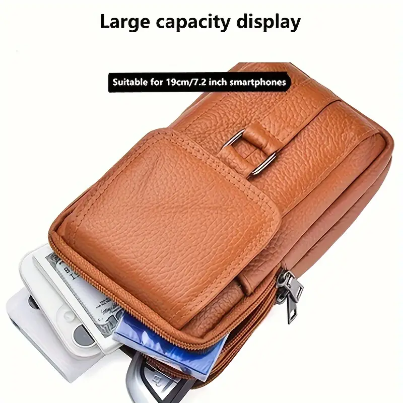 1pc     bag top   cowhide   hanging     details 2