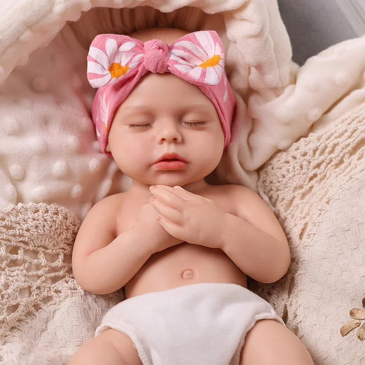 Babeside Lucy 12"/16" Realistic Silicone Sleeping Baby Little Infant Girl Special Love for Mom