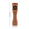 2Pcs Sapele Outdoor Grill Pan Handle Camping Anti-Scalding Barbecue Pan Handle