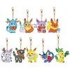 9Pcs Pok&eacute;mon Diamond Painting Keychain（Double-Sided)