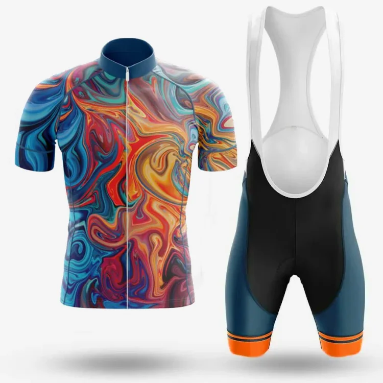 Liquid Marble Men's Short Sleeve Cycling Kit