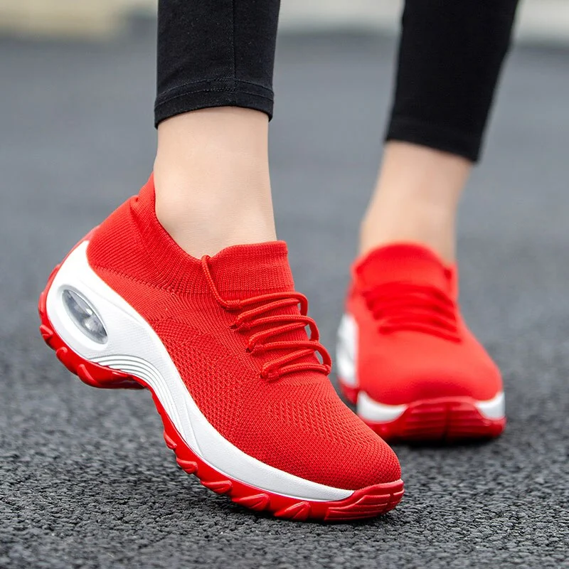 MWY Wedges Shoes For Women Yellow Sneakers Comfort Ladies Trainers Schoenen Vrouw Women Casual Shoes Platform Shoes Plus Size