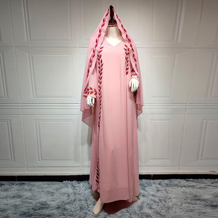 African Americans fashion QFY Abaya Dubai Turkey Muslim Hijab Dress Loose Boubou Long Sleeve Party Evening Gown Kimono Islamic Clothing Djellaba Femme Eid Ankara Style QueenFunky