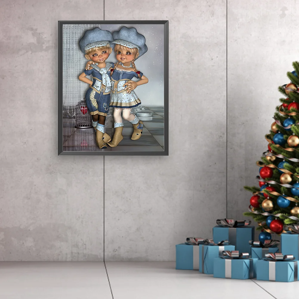 DIY Paint By Number 40*50cm - Big Eyed Doll