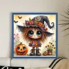 Halloween Cute Witch-11CT Stamped Cross Stitch 40*40cm/15.75*15.75in tapestrymarket