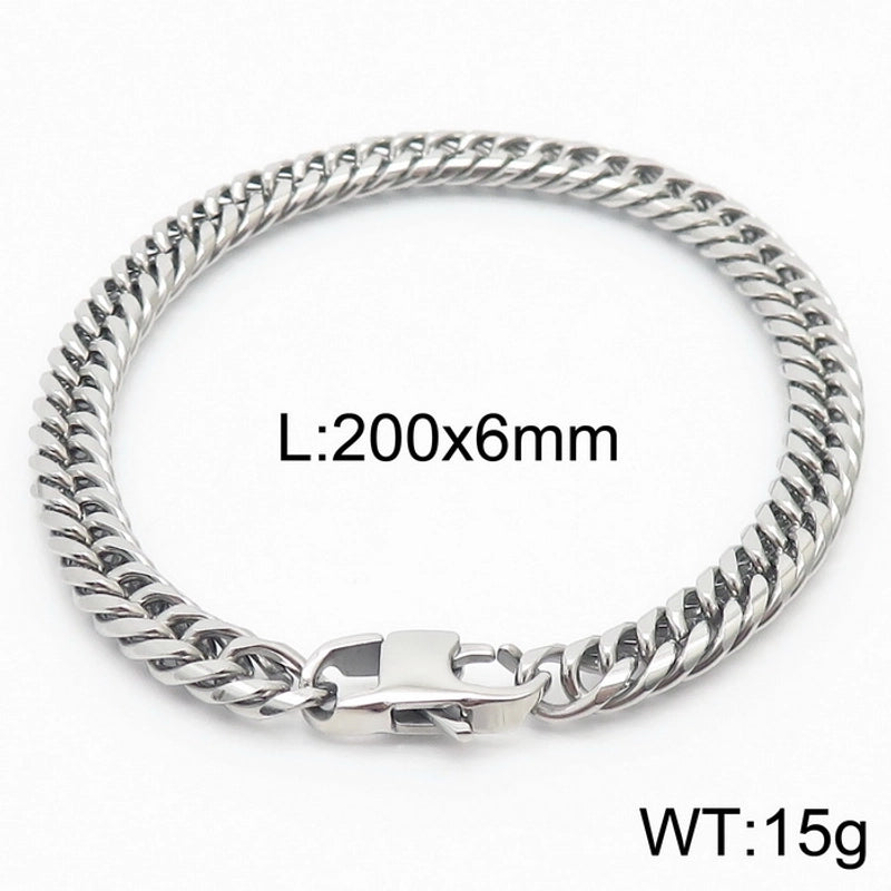 Minimalist Solid Color Titanium Steel Unisex Bracelets