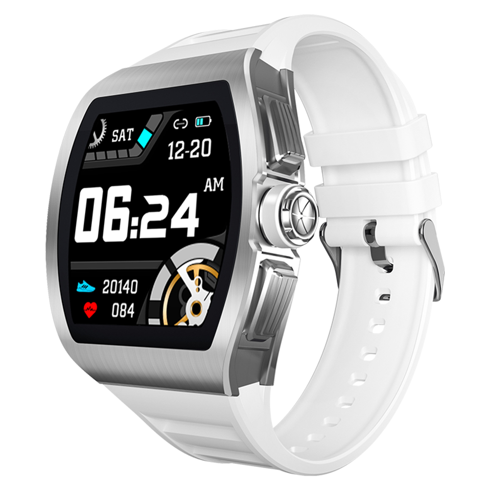 

M1 1.4 inch Square IPS Heart Rate Sleep Monitor IP68 Waterproof Smart Watch, White, 501 Original