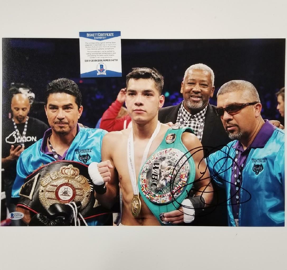 Omar Figueroa Jr. signed 12x18 Photo Poster painting Boxing Autograph ~ Beckett BAS COA