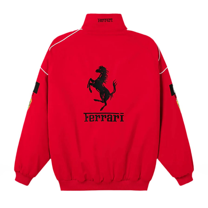 Unisex Racing Style Street Fashion Loose Racing Casual Print Jacket