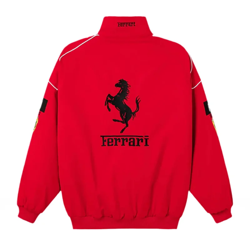 Unisex Racing Style Street Fashion Loose Racing Casual Print Jacket