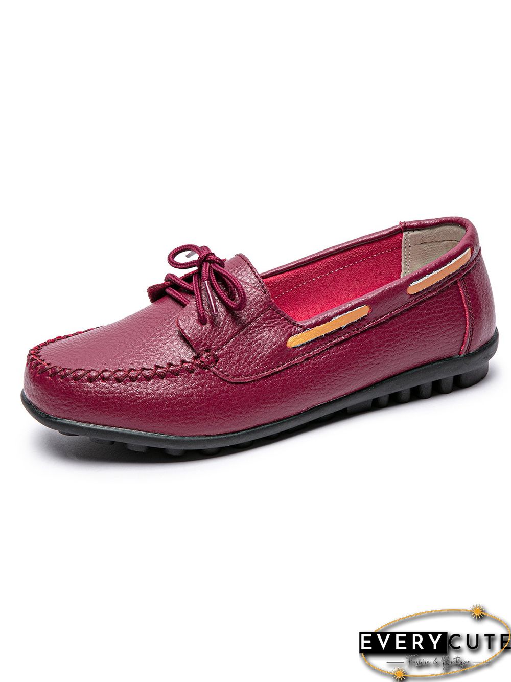 Retro Casual Simple Lace-up Flat Shoes