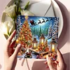 (US Only)10PCS DIY Diamond Art Greeting Cards Xmas Designs for Festivals and Celebrations
