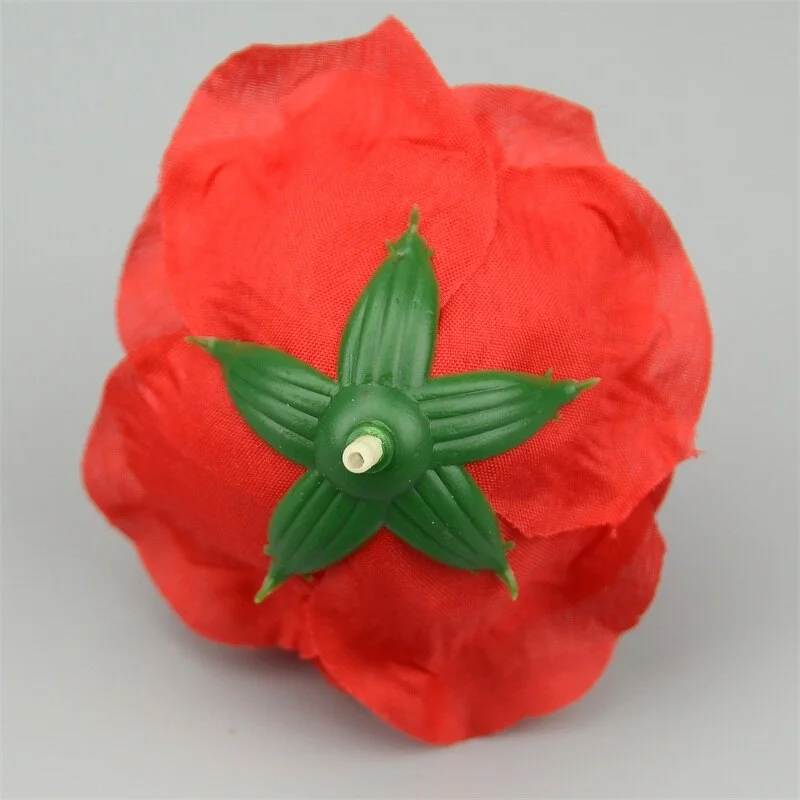 3/10pcs Large Artificial Silk Rose Flower Heads 9cm For Wedding Party Decoration DIY Scrapbook Flower Wall Craft Fake Flowers