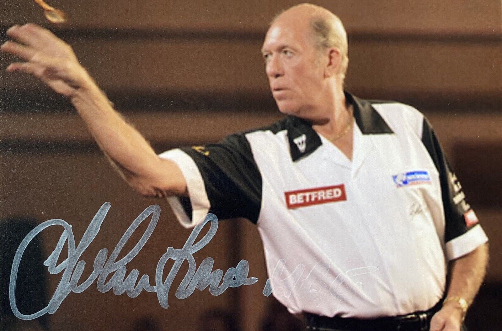 John Lowe Genuine Hand Signed 6X4 Darts Photo Poster painting 6