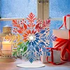 DIY Snowflake Diamond Painting Acrylic Desktop Ornaments