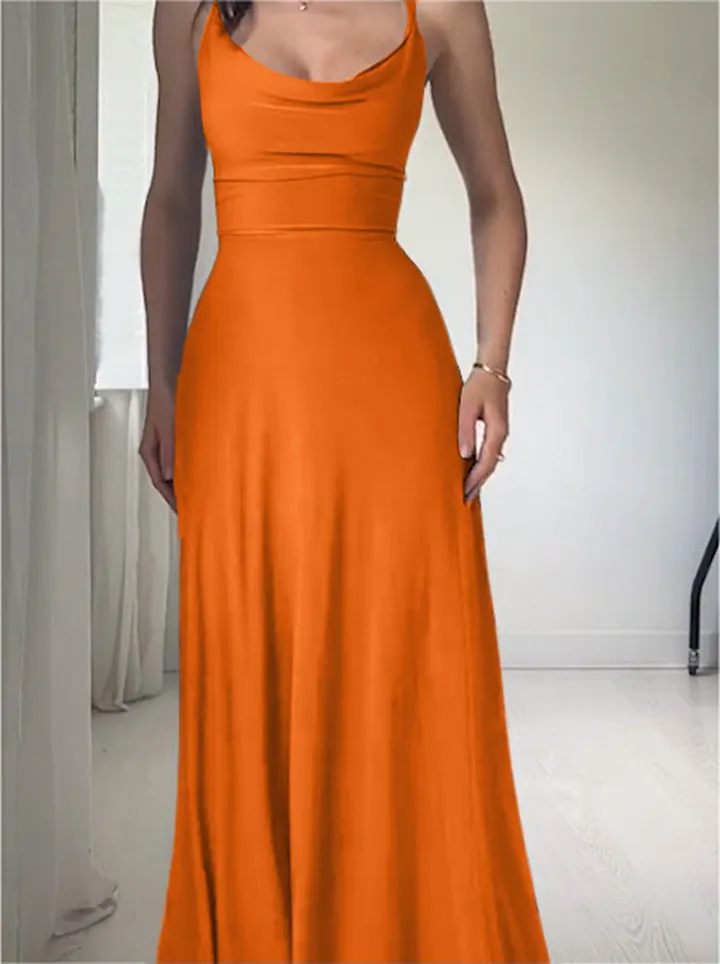Lulah Drape Maxi Dress with Built-in Bra
