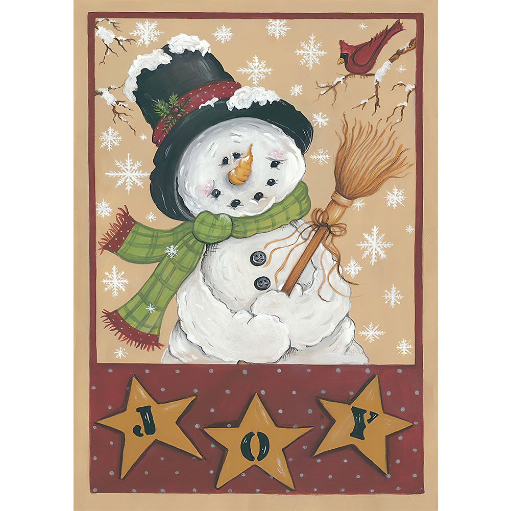 

Snowman - Round Drill Diamond Painting - 30*40CM, 501 Original