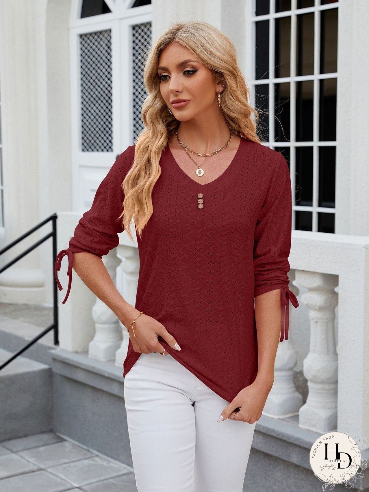 Versatile Knit Mock Neck T-Shirt