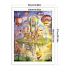 Castle Full Stamped Cross Stitch 11CT 3-Strand Large Size 50x67cm