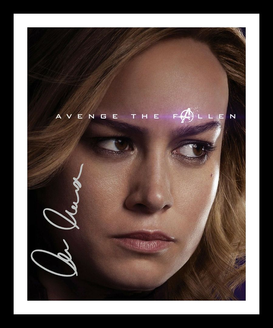 Brie Larson - Captain Marvel - The Avengers Autograph Signed & Framed Photo Poster painting 2