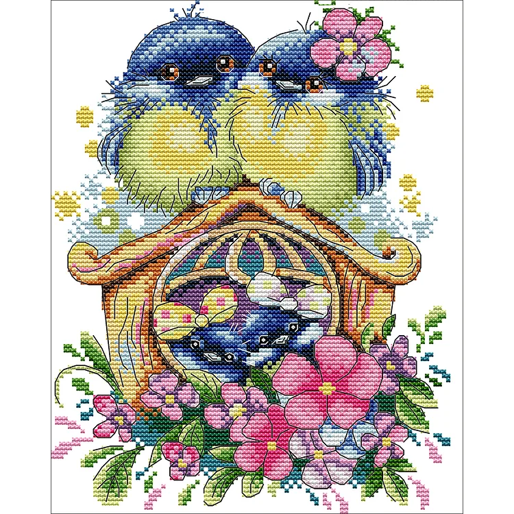 Warm Home - 14CT Joy Sunday Stamped Cross Stitch(22*29cm)