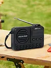 Portable FM Radio with LED Display Digital Radio Recorder BT 5.4 Radio Speaker