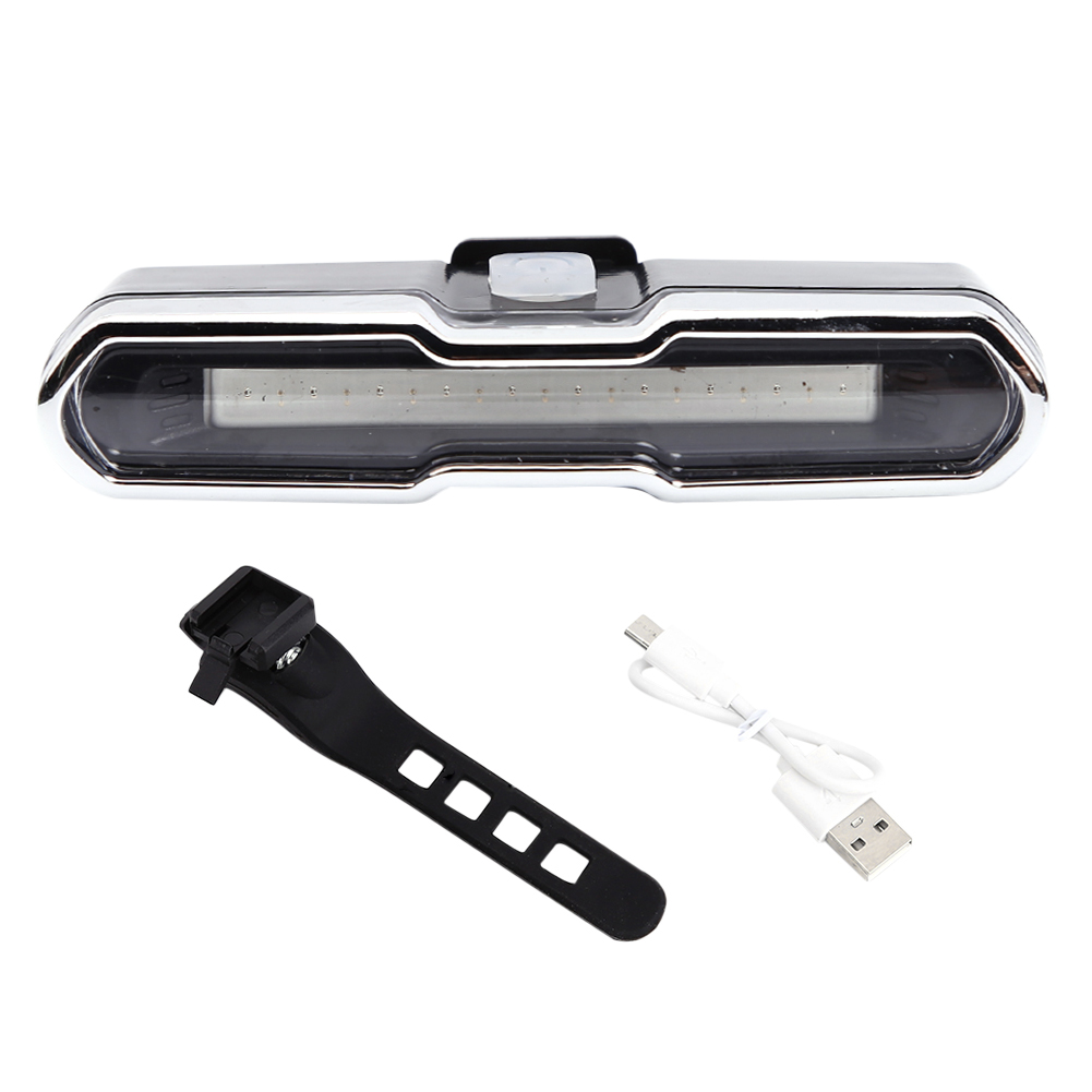 

Bicycle LED Light Waterproof 5 Mode Cycling USB Taillight (Red Blue Change), 501 Original