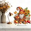 Diamond Painting Acrylic Single Sided September Gnome Ornaments Tabletop Home Office Decor